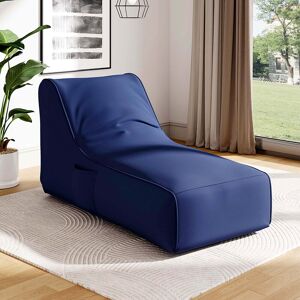 Livingandhome - Blue Bean Bag Bed Comfy Floor Lounger with pocket