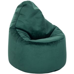 Velvet Bean Bag Chairs - Indoor Gaming Beanbags - High Back Bean bag Gamer - Durable Lounger Seat - Forest (Bean Bag) - Loft 25