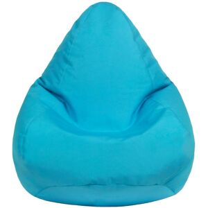 LOFT 25 Kids Bean Bag for Indoor Outdoor, Water Resistant Children's pouffes for Livingroom, Gaming High Back beanbag chair with Fiiling - (Aqua, Beanbag)