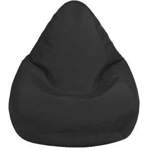 LOFT 25 Kids Bean Bag for Indoor Outdoor, Water Resistant Children's pouffes for Livingroom, Gaming High Back beanbag chair with Fiiling - (Black, Beanbag)