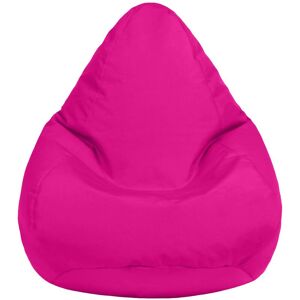 LOFT 25 Kids Bean Bag for Indoor Outdoor, Water Resistant Children's pouffes for Livingroom, Gaming High Back beanbag chair with Fiiling - (Cerise, Beanbag)