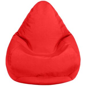 LOFT 25 Kids Bean Bag for Indoor Outdoor, Water Resistant Children's pouffes for Livingroom, Gaming High Back beanbag chair with Fiiling - (Red, Beanbag)