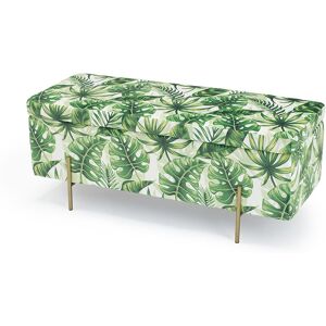 LPD FURNITURE Lola Storage Ottoman Palm Print