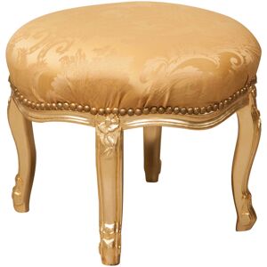 Biscottini - Louis xvi French style solid beech wood footstool - gold