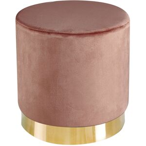 Netfurniture - Lourd Pouffe Pink Velvet (Pack Of 1) - Pink