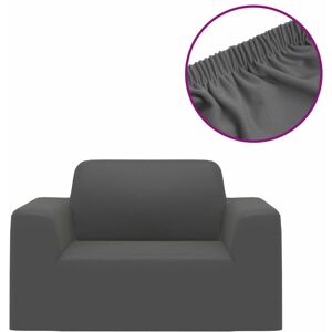 Berkfield Home - Mayfair Stretch Couch Slipcover Anthracite Polyester Jersey