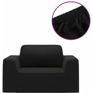 Berkfield Home - Mayfair Stretch Couch Slipcover Black Polyester Jersey