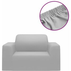 Berkfield Home - Mayfair Stretch Couch Slipcover Grey Polyester Jersey