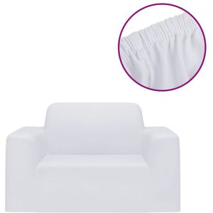 Berkfield Home - Mayfair Stretch Couch Slipcover White Polyester Jersey