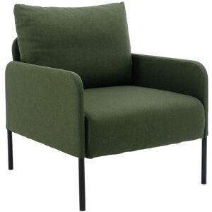 WAHSON OFFICE CHAIRS Modern Accent Chair Occasional Armchair in Linen Single Sofa for Bedroom Living Room, Green