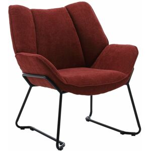 WAHSON OFFICE CHAIRS Modern Accent Chair Occasional Armchair in Linen Tub Chair for Living Room, Red