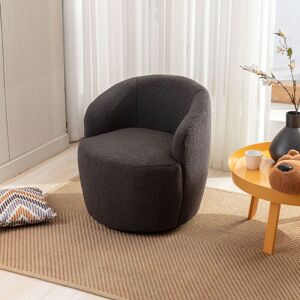 QHJ - Modern Accent Swivel Chair Round Single Sofa Chair