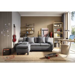 ABAKUS DIRECT Napoli Corner Left - Dark Grey Sofa - color Grey - Grey