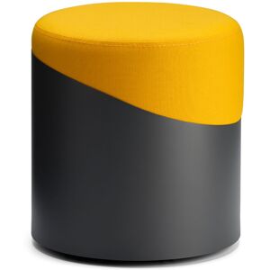 BUROTIME Nar Pouffe - Yellow/Black Panama