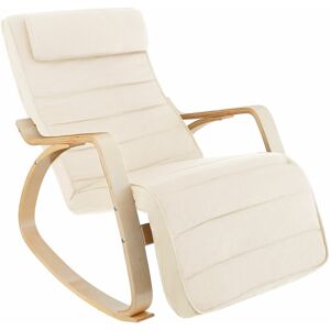 Tectake - Onda Rocking Chair - Relaxing Indoor Chair - rocking chair, nursing chair, nursery rocking chair - beige - beige