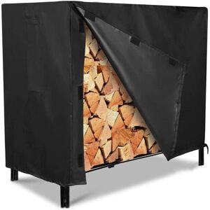 Outdoor Firewood Waterproof Cover - 122 x 61 x107cm - Black Denuotop