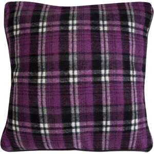 Premier Housewares - Heritage Large Purple Check Cushion