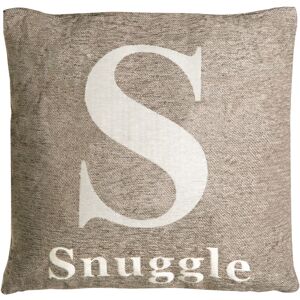 Premier Housewares - Natural 'Snuggle' Words Cushion