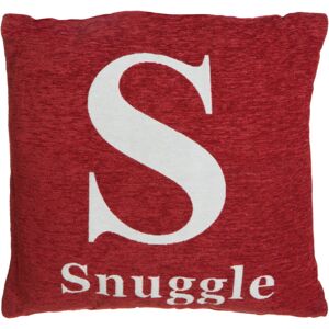 Premier Housewares Words 'Snuggle' Red Cushion