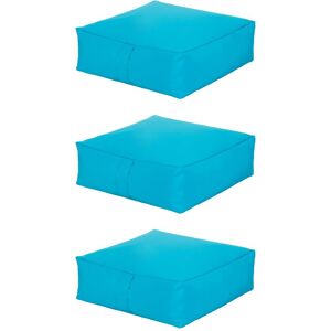 Ready Steady Bed - Garden Bean Bag Slab Beanbag Outdoor Indoor Cushions Seat Furniture Pad 3pk - Turquoise