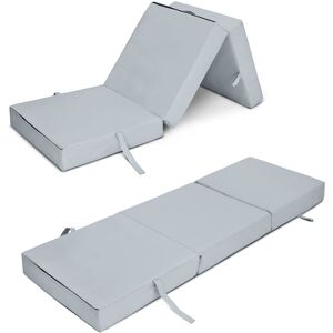 Ready Steady Bed - Foldable Sofa Bed for Indoor/Outdoor, Futon for Living room, Water Resistant Guest z Bed, Folding Chair bed - Silver