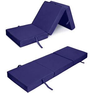 Ready Steady Bed - Foldable Sofa Bed for Indoor/Outdoor, Futon for Living room, Water Resistant Guest z Bed, Folding Chair bed - Navy