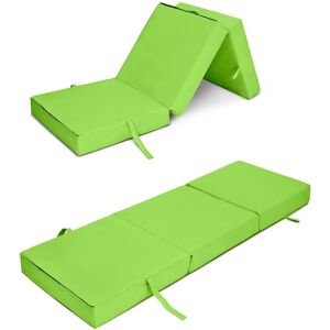 Ready Steady Bed - Foldable Sofa Bed for Indoor/Outdoor, Futon for Living room, Water Resistant Guest z Bed, Folding Chair bed - Lime