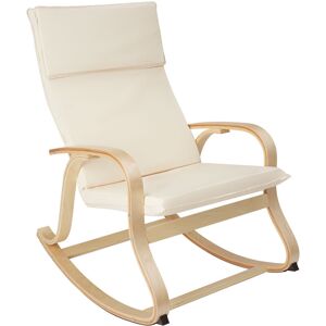 Tectake - Rocking Chair Roca - Cosy Reading Chair - Rocking chair, rocking chair, relaxation chair - beige - beige