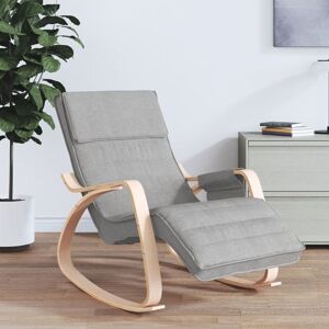 Berkfield Home - Royalton Rocking Chair Light Grey Fabric