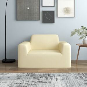 Berkfield Home - Royalton Stretch Couch Slipcover Cream Polyester Jersey