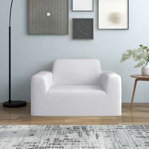 BERKFIELD HOME Royalton Stretch Couch Slipcover White Polyester Jersey