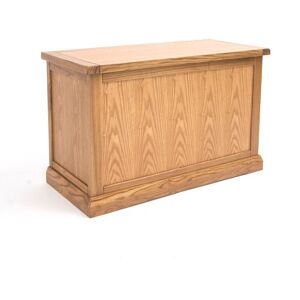 Cabinet Bits - Salerno Blanket Box Ottoman Brass Knob - Light wood
