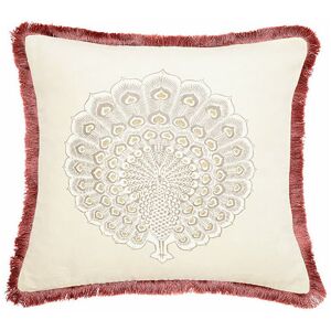 Sanderson - Cantaloupe Cushion 45 x 45cm Stone and Vintage Rose