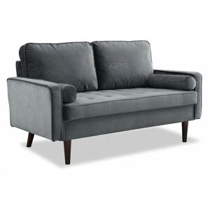 Home Detail - Scott Grey Velvet 2 Seater Sofa