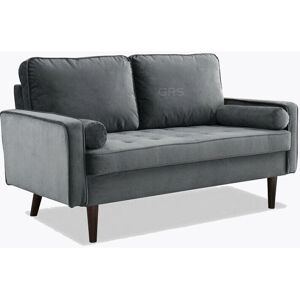 HOME DETAIL Scott Grey Velvet 3 Seater Sofa