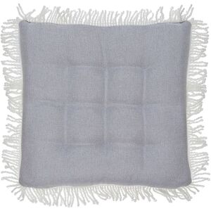 Beliani - Seat Pad for Chair Polyester Fabric Tufted Square 40 x 40 cm Grey Colocasia - Grey