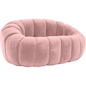 PRIVATEFLOOR Sharpei sofa Pink Wood, Fabric, Fabric, Wood - Pink