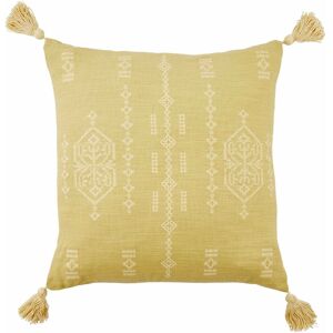 BUTLERSHOME-NI SIENNA cushion. with tasse. yeow - yellow