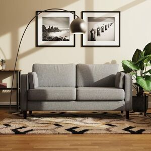 Furniture One - Sofa Double Seat Couch with Armrest - Linen 2 Seater - Grey