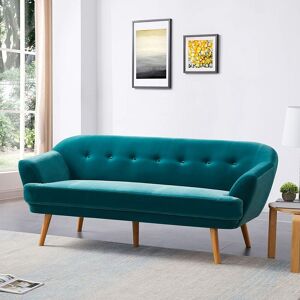 FURNITURE ONE Sofa with Padded Cushion - Green