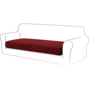 RHAFAYRE Stretch Cushion Cover Sofa Cushion Furniture Protector Cover Sofa Seat Cover for Couch 3 Seater Cushion Cover for Chair (3 Seater, Dark Red)