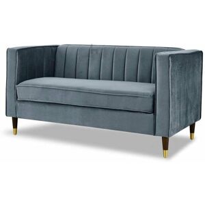 Home Detail - Thomas Grey Velvet 2 Seater Sofa