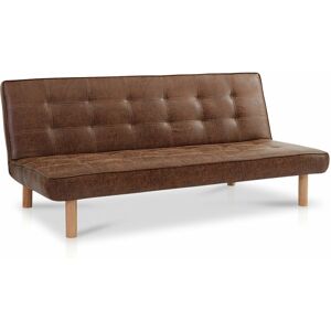 Home Detail - Salerno Air Leather brown sofa bed