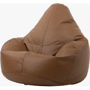 ICON Valencia Genuine Leather Recliner Bean Bag Chair - Tan