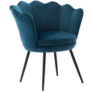 Wahson Office Chairs - Velvet Accent Chair Modern Armchair with Gold Legs Tub Chair for Bedroom, Velvet, Teal - Teal