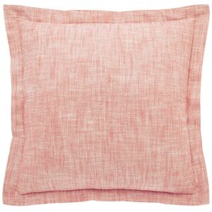 WALTON & CO Terracotta Blush Chambray Wide Flange Cushion - Walton&co