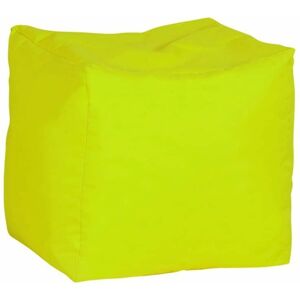 HUMZA AMANI Water Resistant Polyester Stool Bean Bag with Beans Filling - Yellow - Yellow