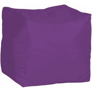 HUMZA AMANI Water Resistant Polyester Stool Bean Bag with Beans Filling - Purple - Purple