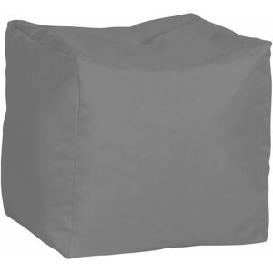 HUMZA AMANI Water Resistant Polyester Stool Bean Bag with Beans Filling - Grey - Grey