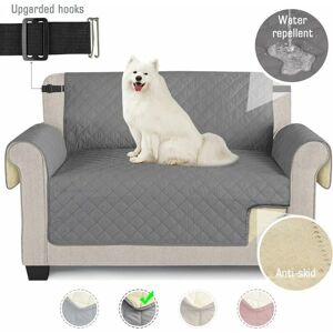 HOOPZI Sofa Covers Waterproof Sofa Throws with Elastic Straps Non-slip Foam for Living Room Dog Protection Protect co.ukom Pets, Splashes, Wear and Cracks